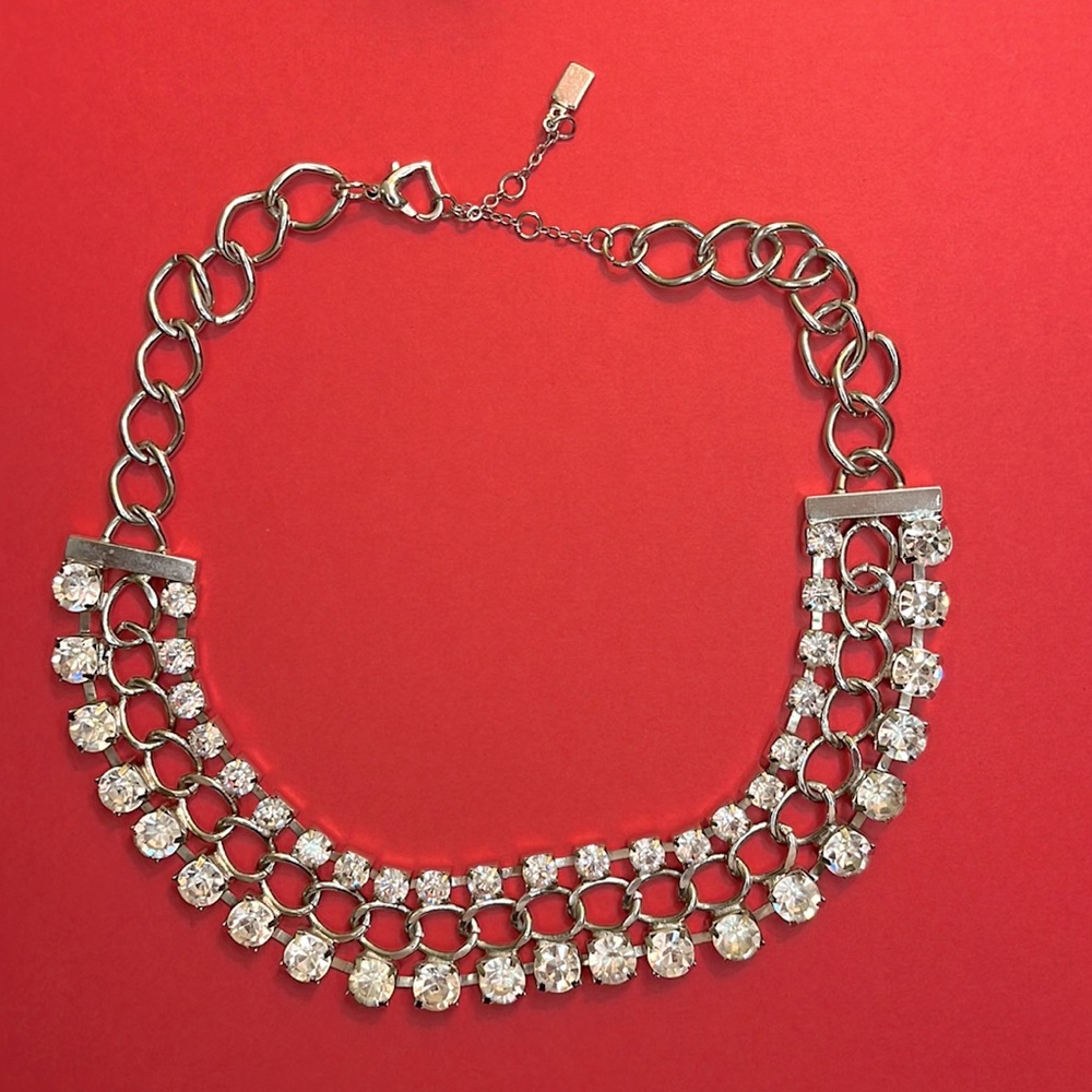 Faux jeweled necklace
